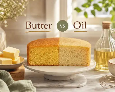 Butter vs oil in cake baking