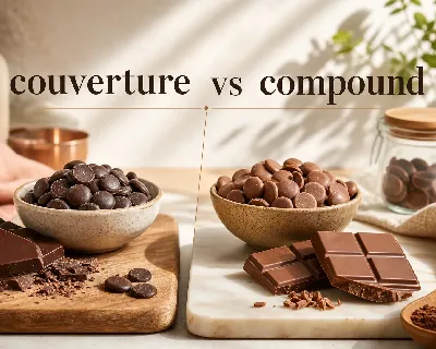 Couverture vs compound chocolate