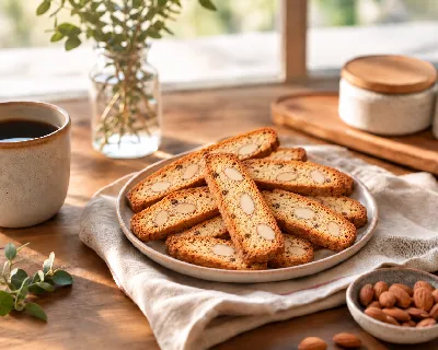 Butter biscotti compared with store-bought biscotti.