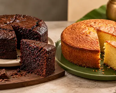 Mud Cake vs Ghee Cake